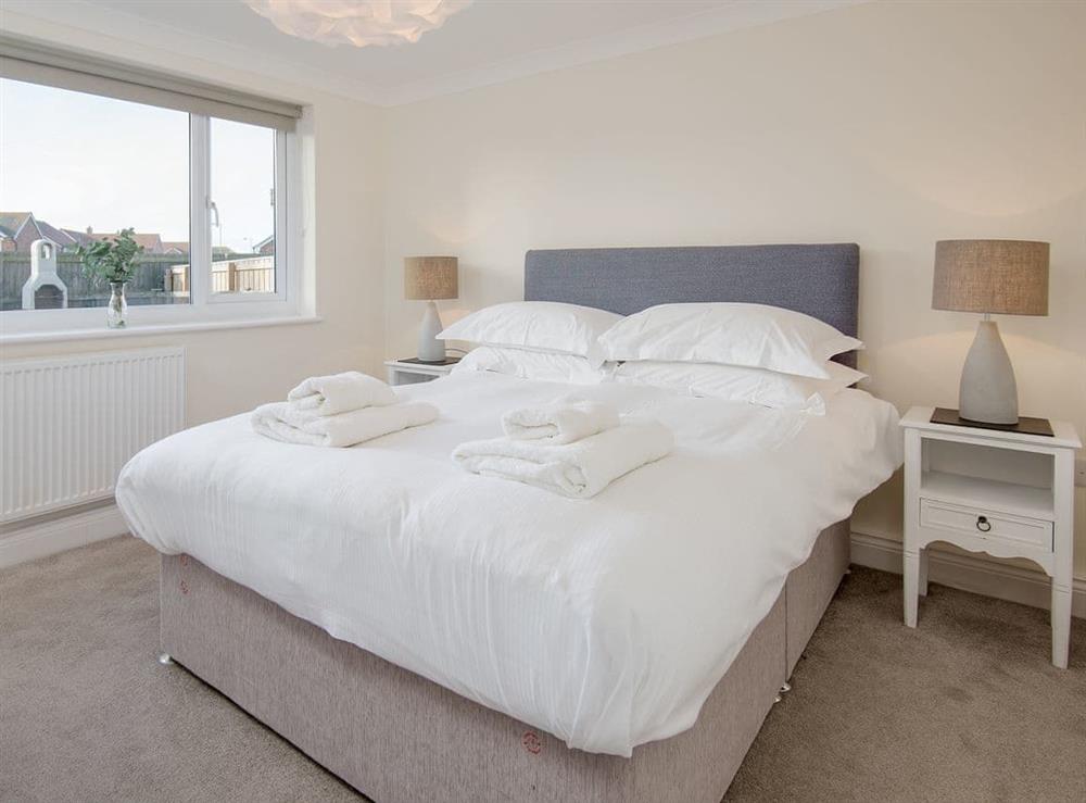 Comfy double bedroom at The Beach House in Chathill, Northumberland
