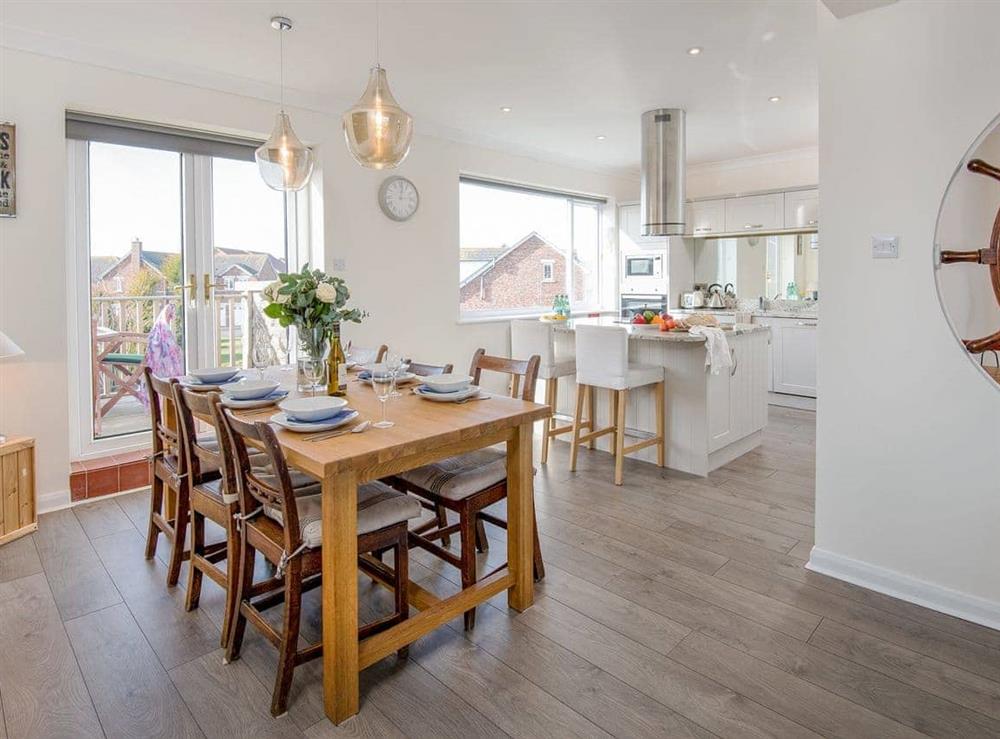 Delightful open kitchen/ dining area at The Beach House in Chathill, Northumberland