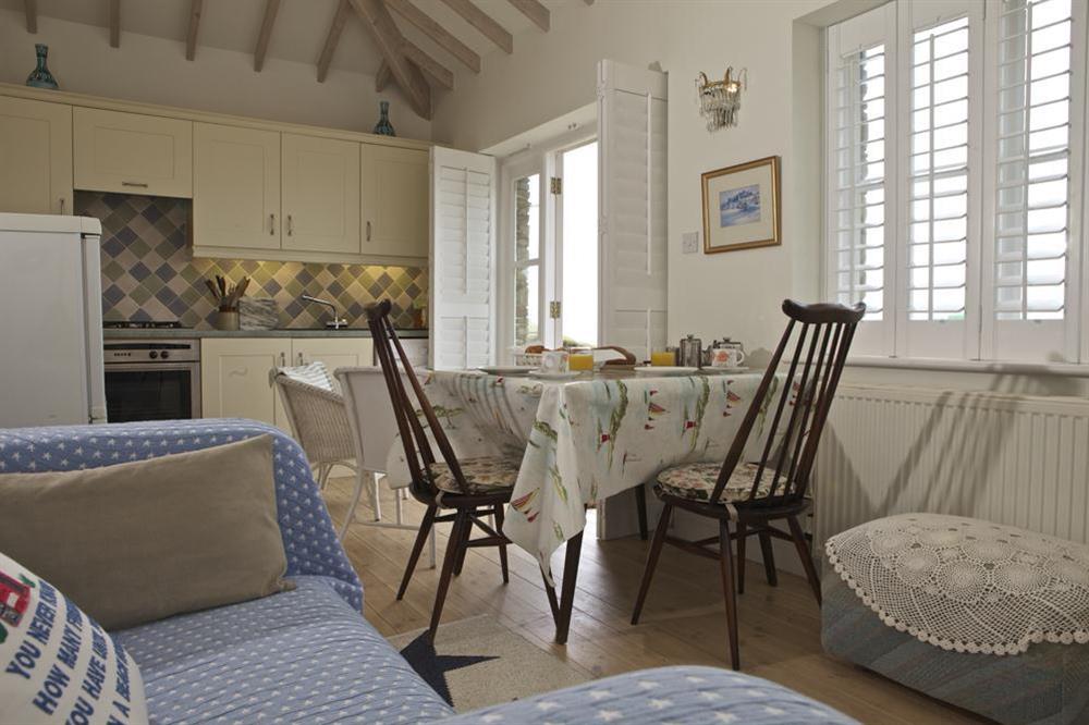 Kitchen/sitting/dining room at The Beach House in Lockslea House, Thurlestone