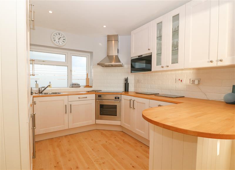 This is the kitchen at The Beach House, Pwllheli
