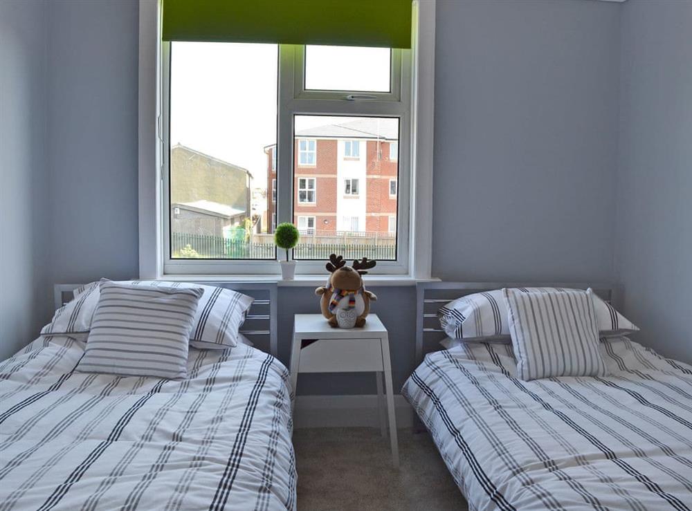 Comfortable twin bedroom at The Beach House in St Annes-on-the-Sea, Lancashire