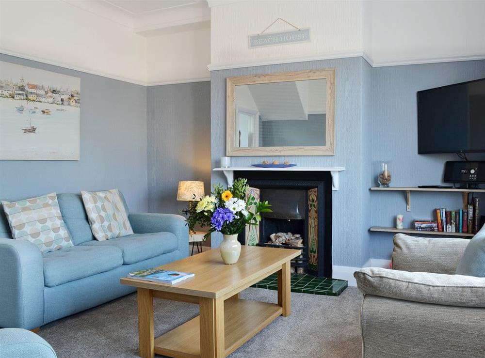 Tastefully furnished living room at The Beach House in St Annes-on-the-Sea, Lancashire