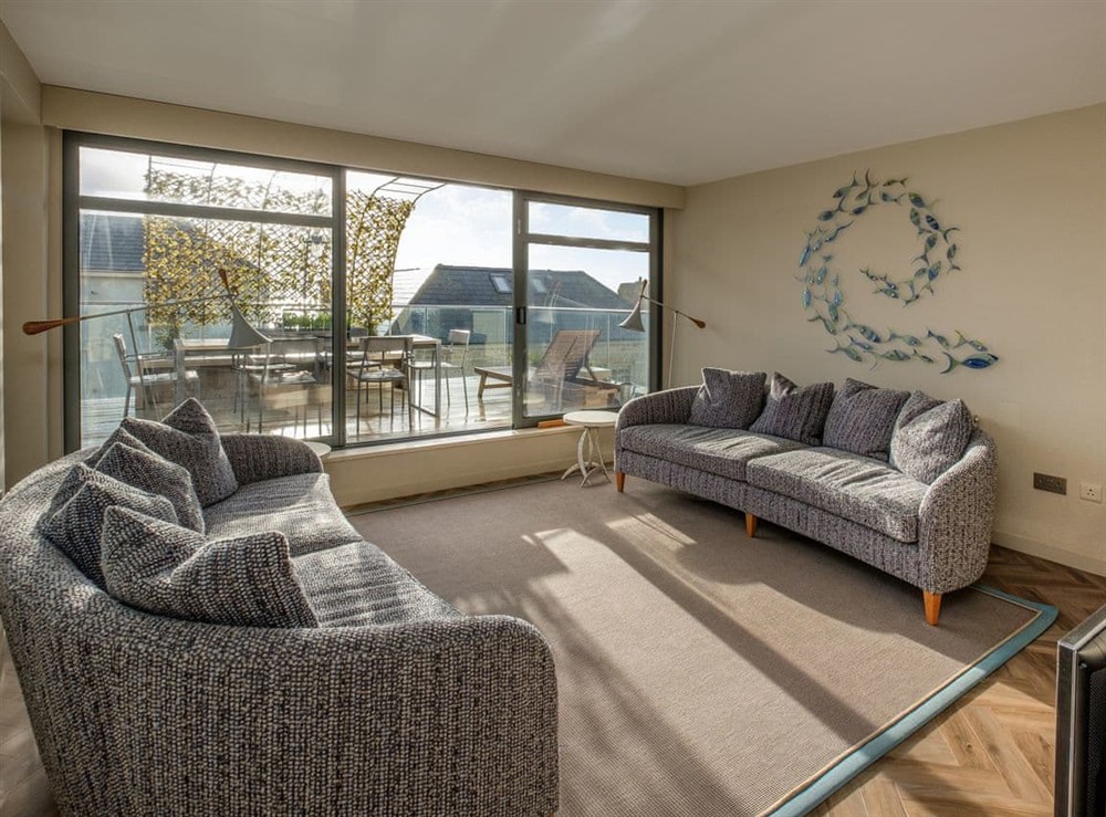Living area at The Beach House in Ventnor, Isle of Wight