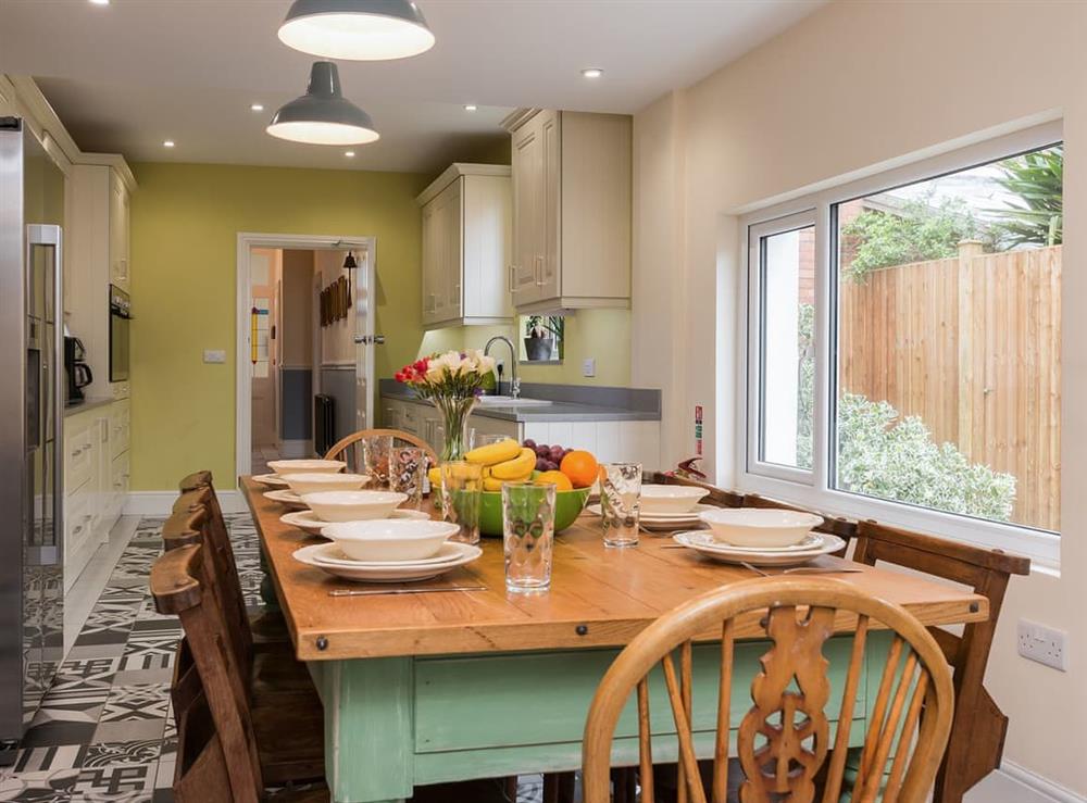 Kitchen & dining area at The Beach House in Weston-super-Mare, Somerset, Avon