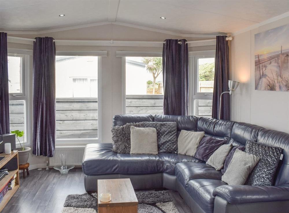 Living area at The Beach Hut in Ardrossan, Ayrshire