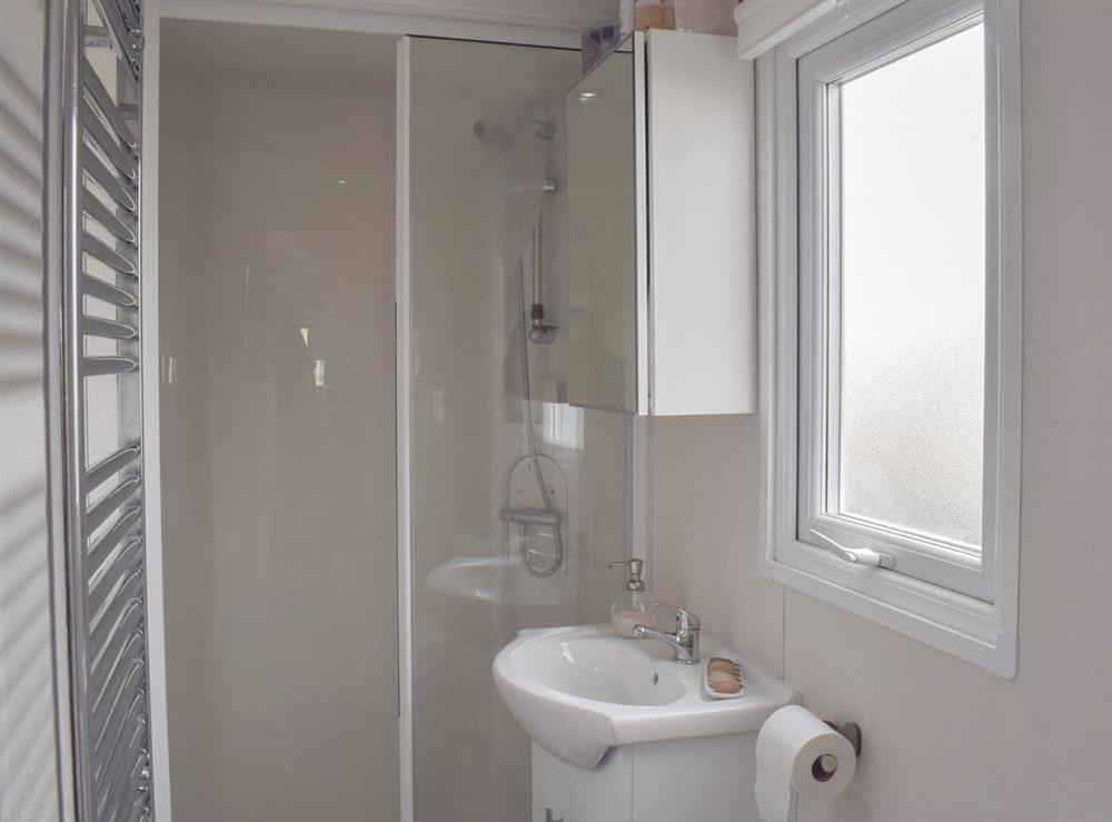 Shower room at The Beach Hut in Ardrossan, Ayrshire