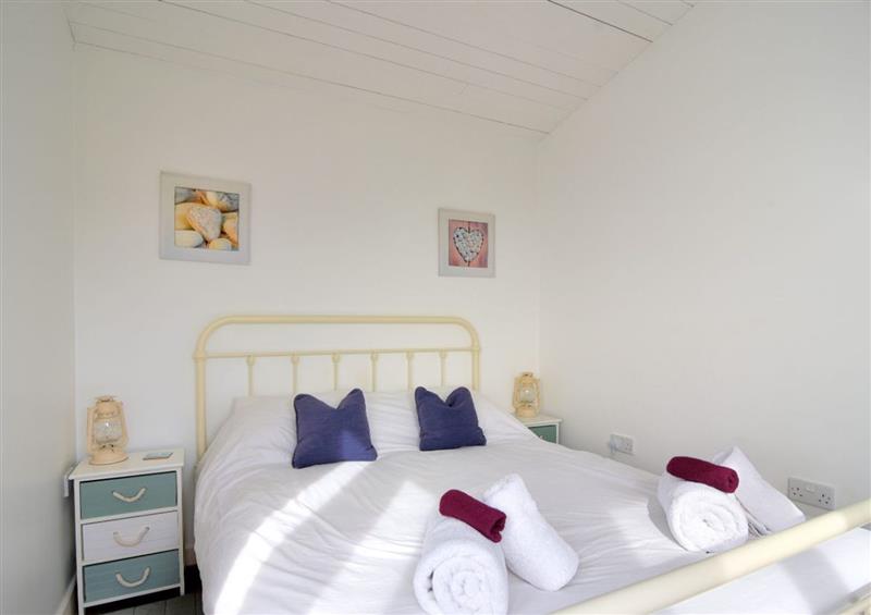 One of the bedrooms at The Beach Hut, Lyme Regis