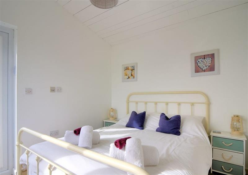 This is a bedroom at The Beach Hut, Lyme Regis