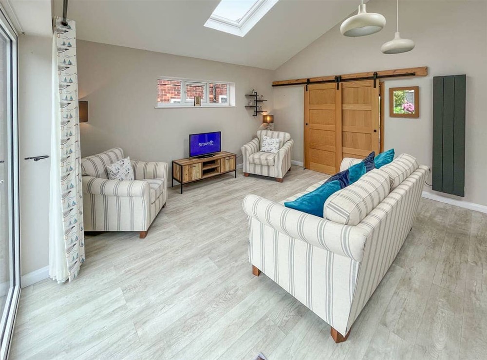 Living area at The Beach Retreat in Skegness, Lincolnshire