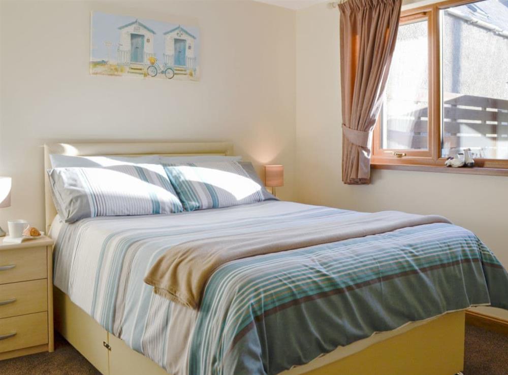Comfy double bedroom at The Beachcomber in Cairnbulg, near Fraserburgh, Aberdeenshire