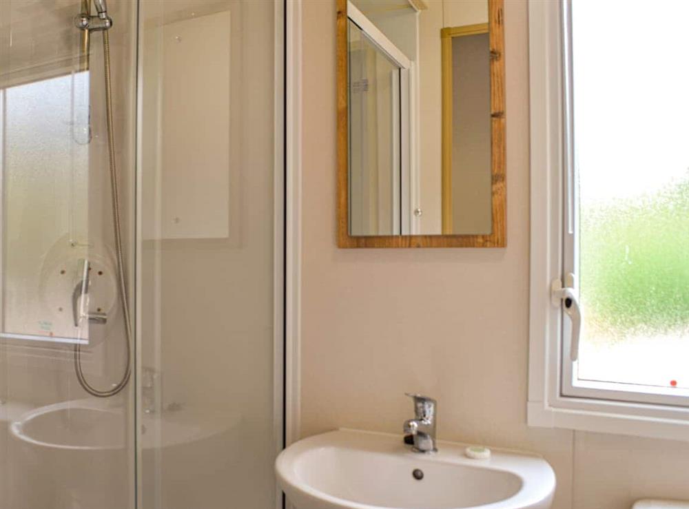 Shower room at The Beachcomber in Kippford<br />, near Sandyhills, Kirkcudbrightshire