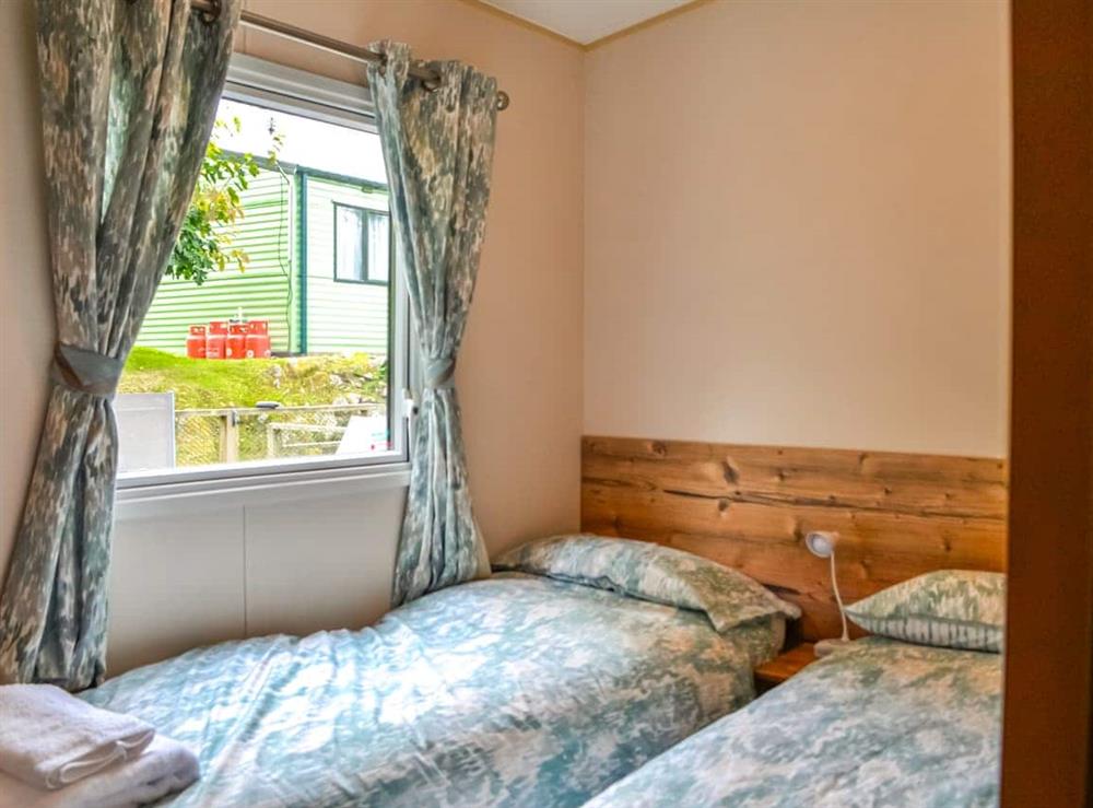 Twin bedroom at The Beachcomber in Kippford<br />, near Sandyhills, Kirkcudbrightshire