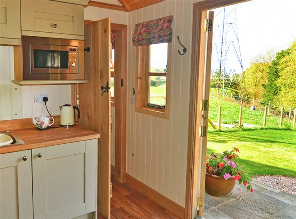 Kitchen area at The Bee House in Shrewsbury, Shropshire