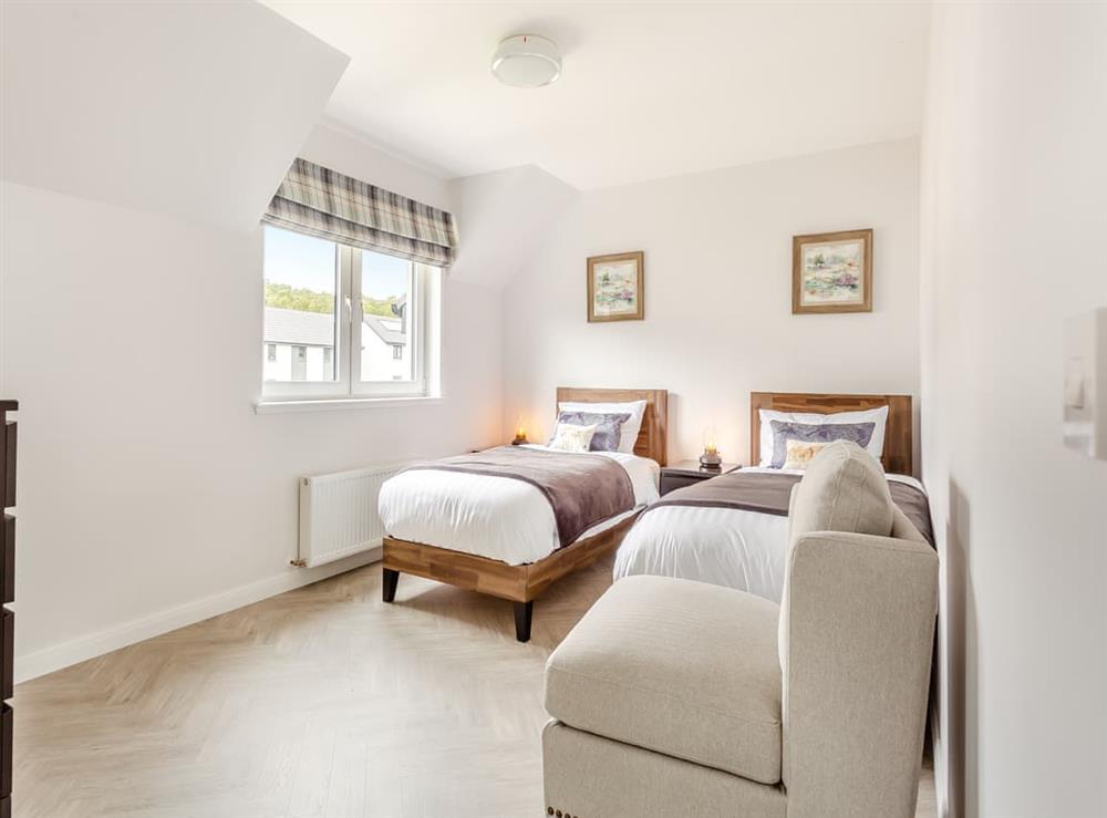 Twin bedroom at The Beech House in Aviemore, Inverness-Shire