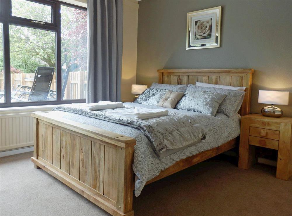 Comfortable double bedroom at The Beech House in Corton, near Lowestoft, Suffolk