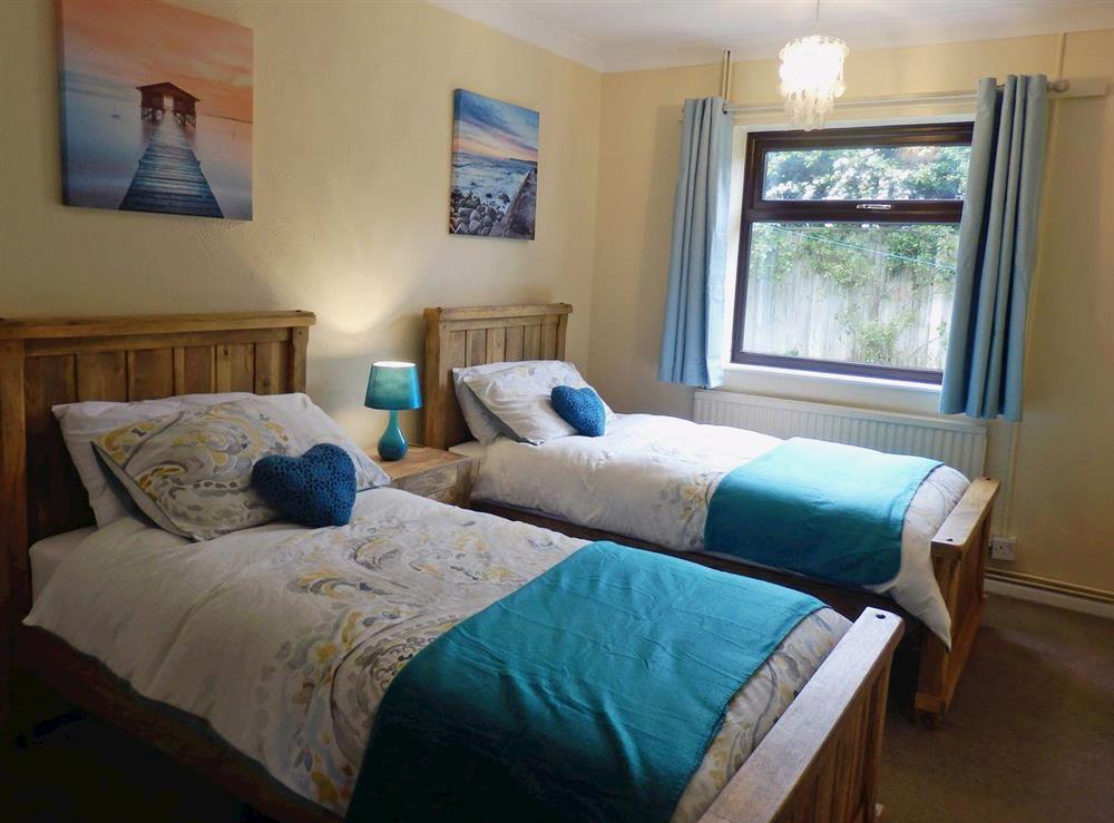 Cosy twin bedroom at The Beech House in Corton, near Lowestoft, Suffolk