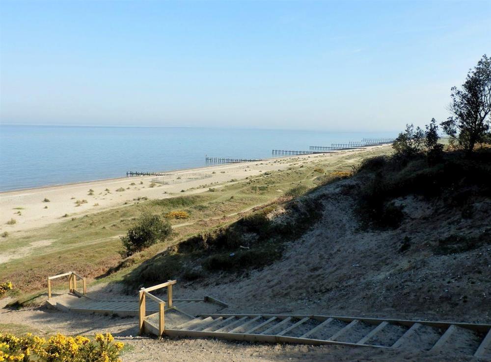 Just 350 yards to the beach at The Beech House in Corton, near Lowestoft, Suffolk