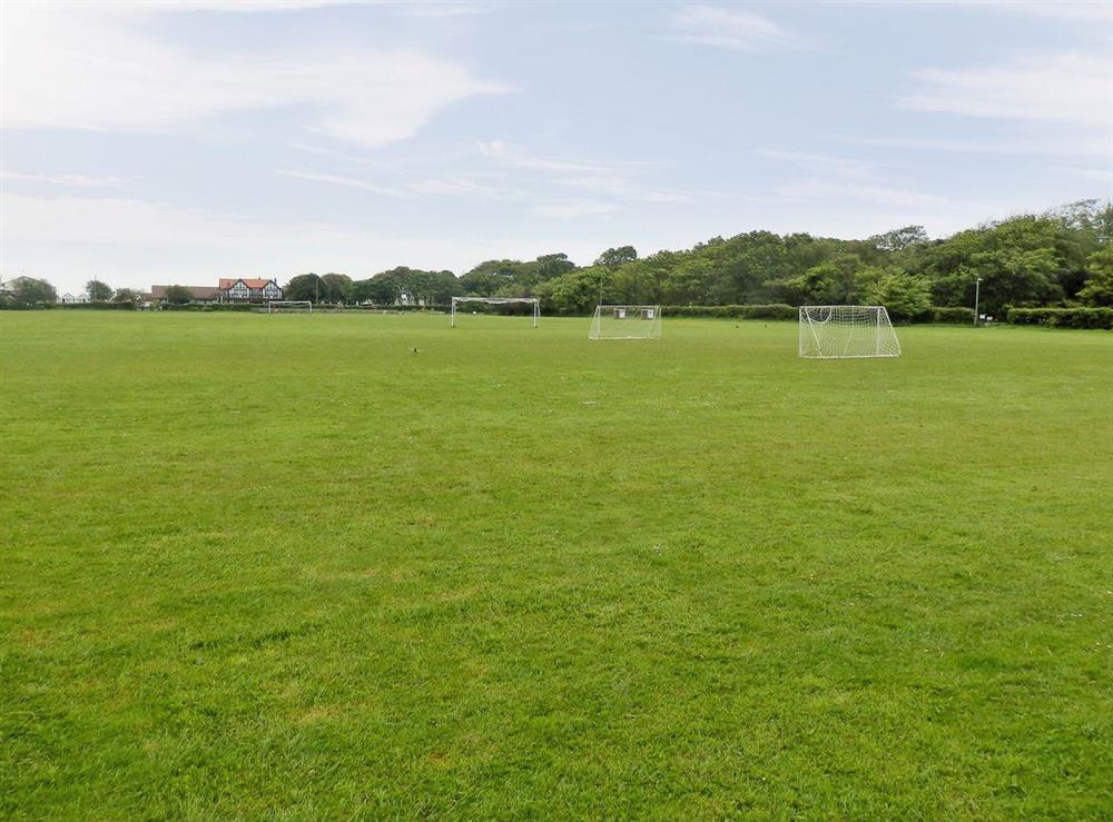 Playing field at The Beech House in Corton, near Lowestoft, Suffolk