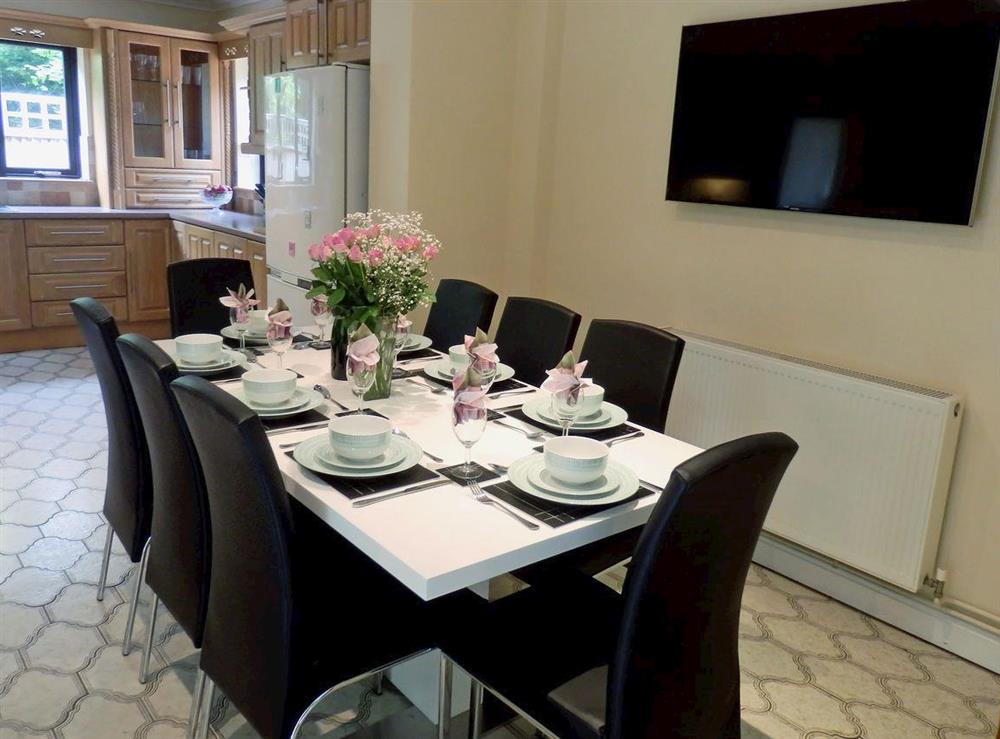 Well equipped kitchen/dining room at The Beech House in Corton, near Lowestoft, Suffolk