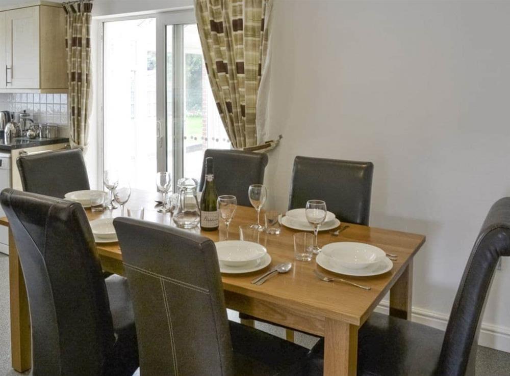 Convenient dining area within kitchen at The Beeches in Sea Palling, Norfolk. , Great Britain