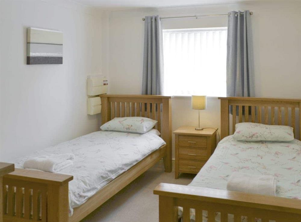Good-sized twin bedroom at The Beeches in Sea Palling, Norfolk. , Great Britain