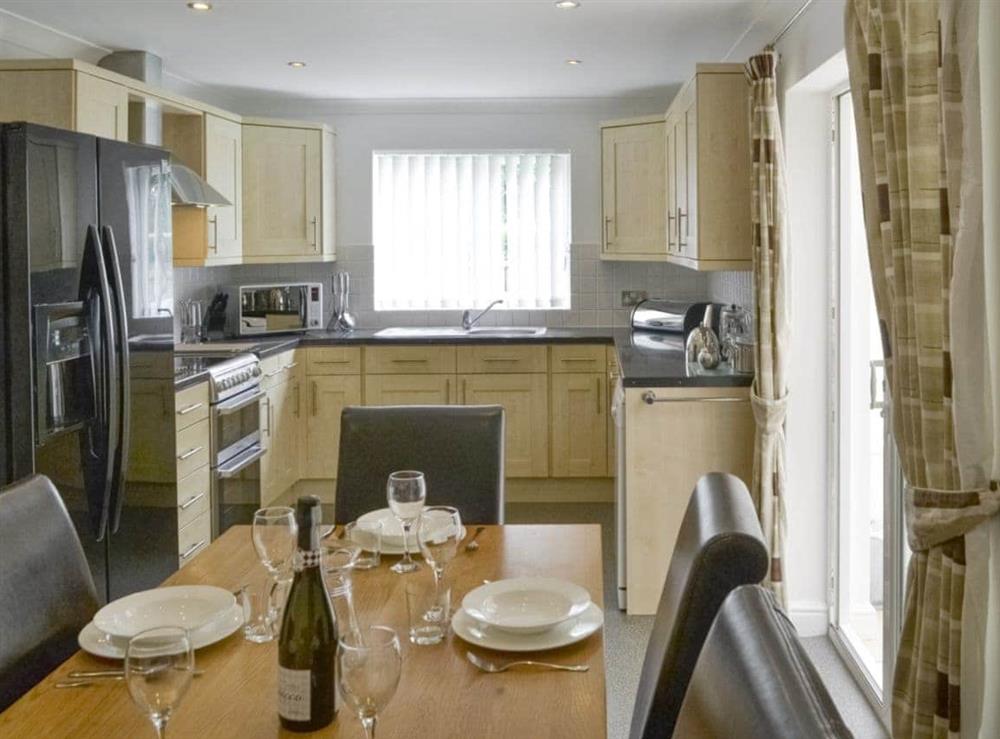 Well-equipped fitted kitchen at The Beeches in Sea Palling, Norfolk. , Great Britain