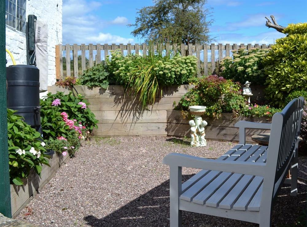Sitting out area at The Beehive in Betley, near Crewe, Staffordshire