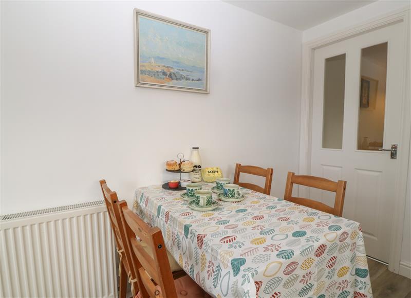 Dining room at The Bell Apartment, Cemaes Bay