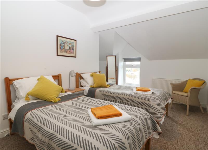 One of the bedrooms at The Bell Apartment, Cemaes Bay