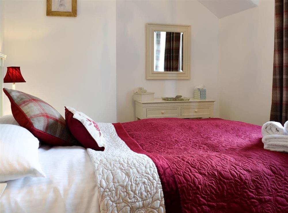 Comfortable and peaceful double bedroom at The Bellringers Cottage in Llandegla, near Wrexham, Denbighshire
