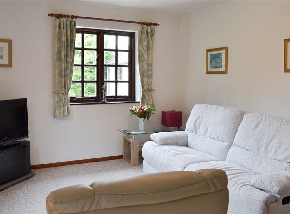 Warm and welcoming living area at The Berry in Marldon, near Paignton, Devon