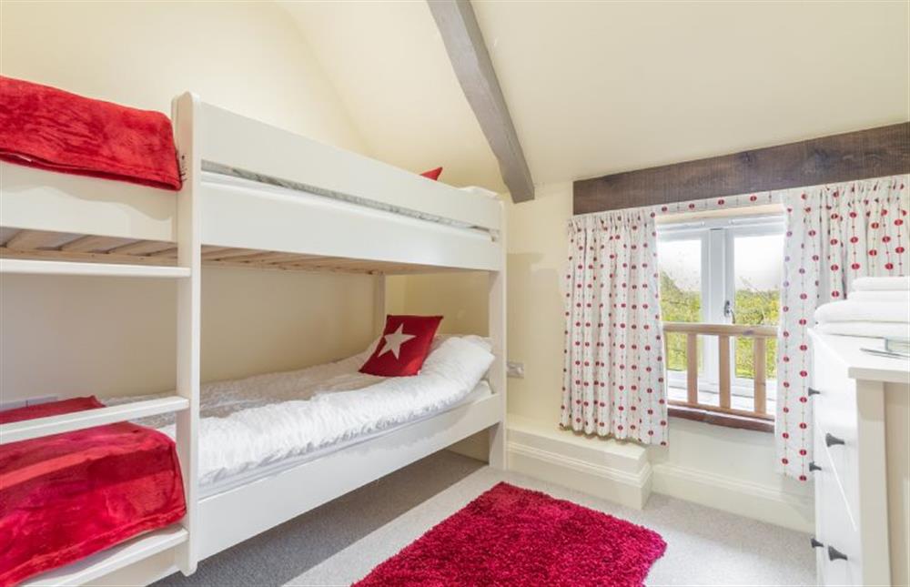 First floor: Bedroom five with 3ft bunk beds at The Big Barn, Snettisham near Kings Lynn