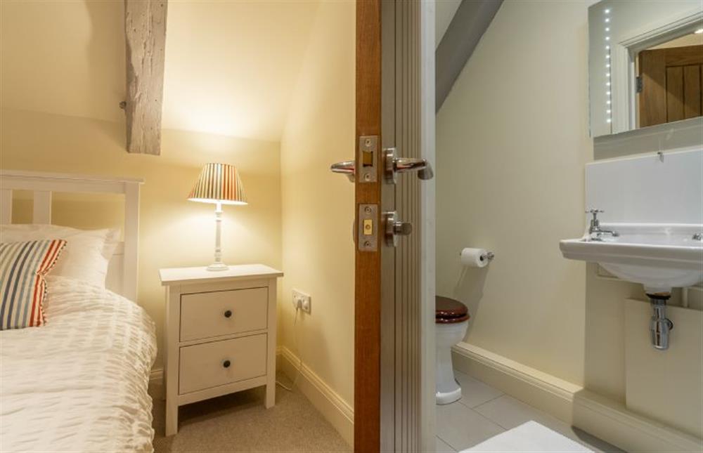 First floor: En-suite to bedroom four at The Big Barn, Snettisham near Kings Lynn
