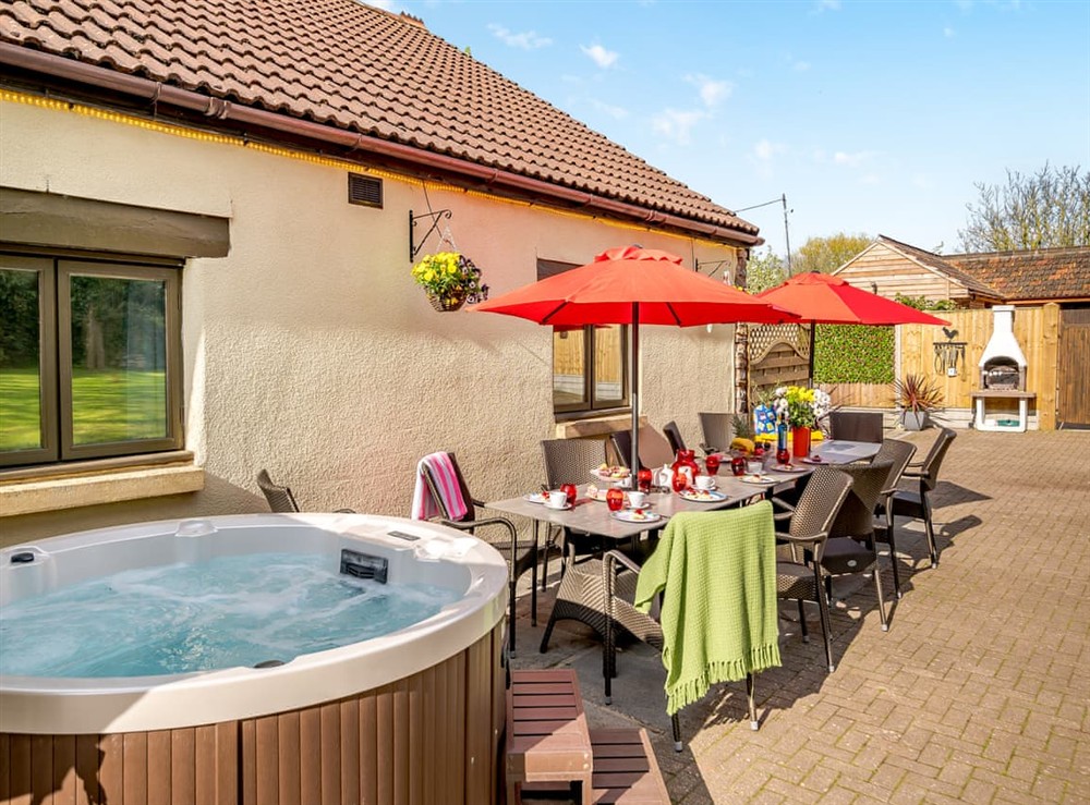 Hot tub at The Big Old Dairy in Weston-super-Mare, Avon