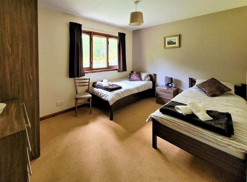 Twin bedroom at The Birches in Ardclach, near Nairn, Morayshire