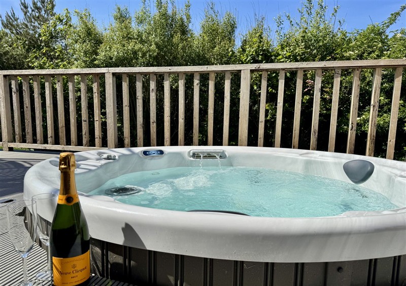 Spend some time in the hot tub at The Black Barnacle, Portreath