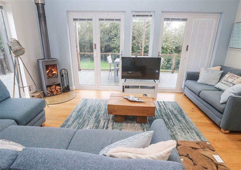 The living room at The Black Barnacle, Portreath
