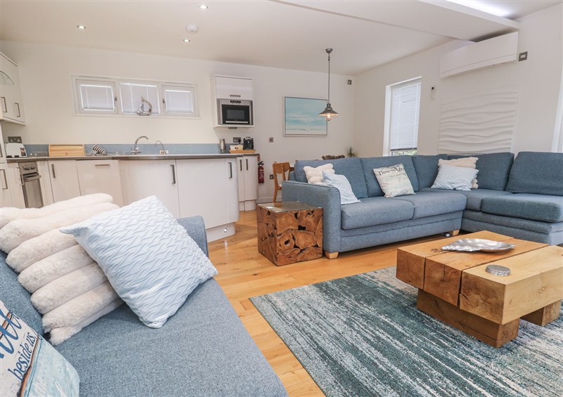 This is the living room at The Black Barnacle, Portreath
