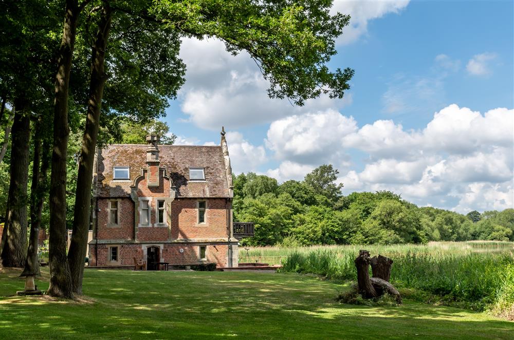 The Boat House, surrounded by woodland, and countryside