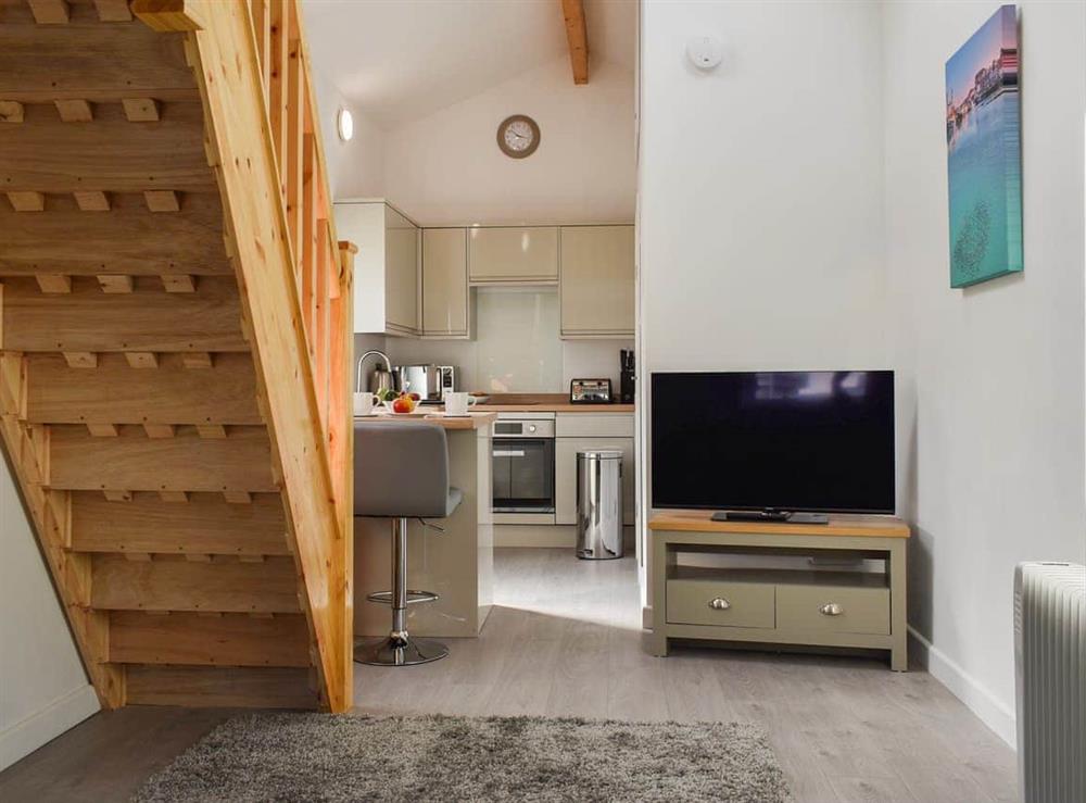 Living area at The Boat House in Padstow, Cornwall