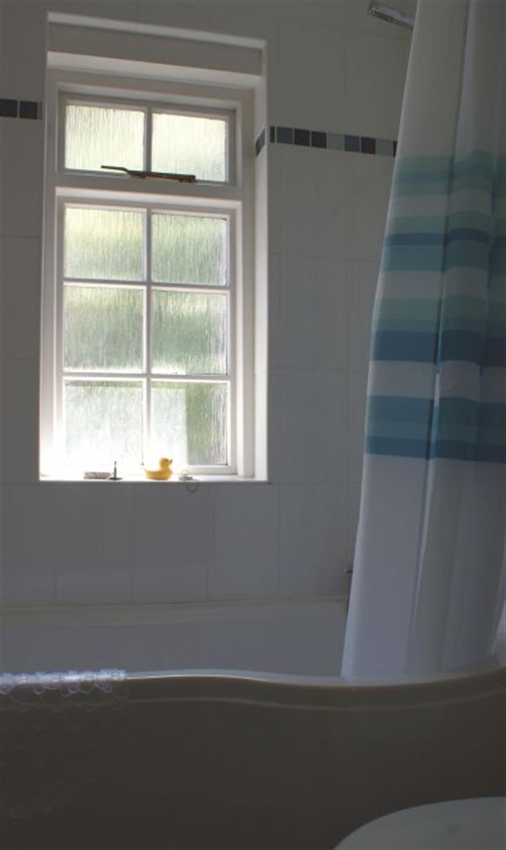 Bathroom at The Boathouse, Kingswear, Torbay and the Red Cliffs