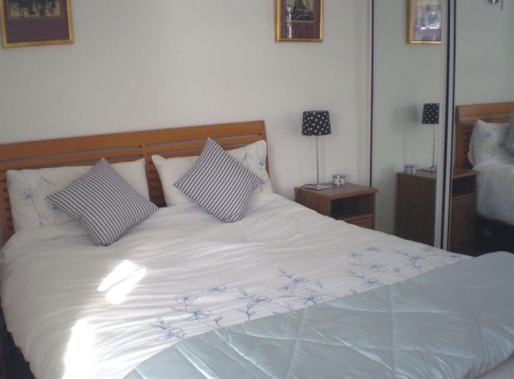 Double bedroom at The Boathouse, Kingswear, Torbay and the Red Cliffs