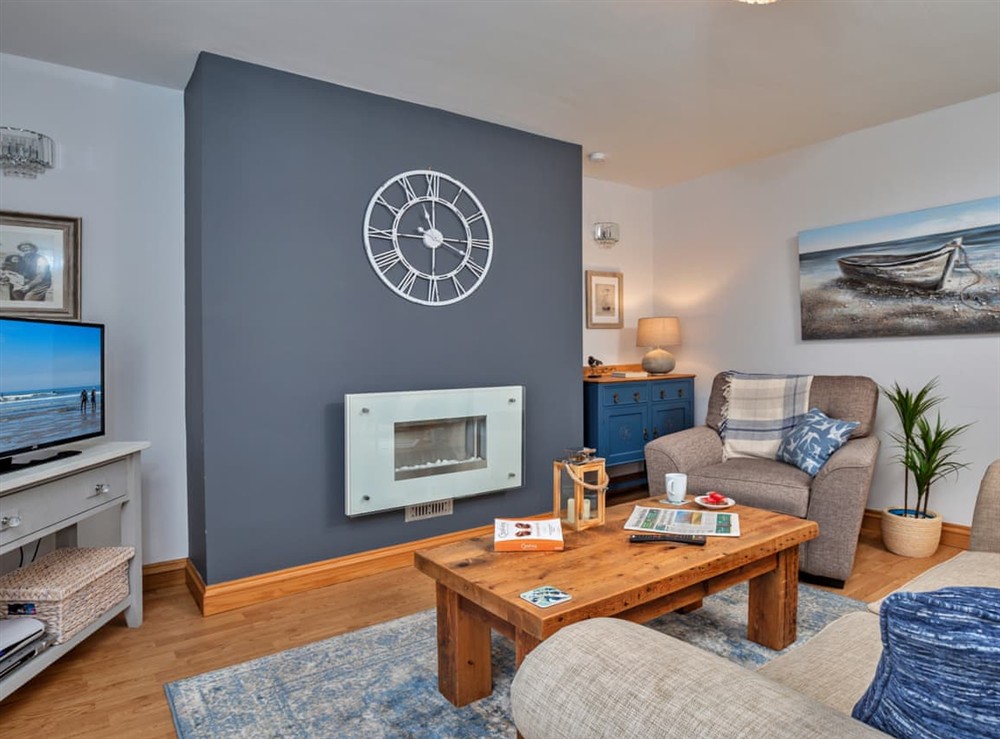 Living area at The Boathouse Nook in Whitby, North Yorkshire