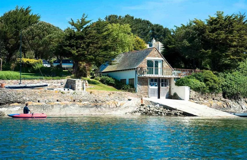 Beach at The Boathouse in St Mawes, Cornwall