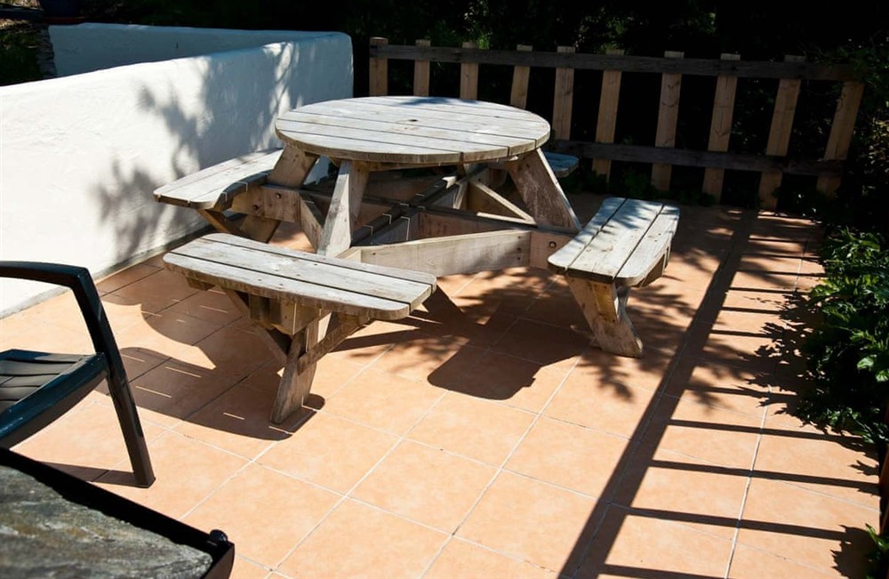 Decking at The Boathouse in St Mawes, Cornwall