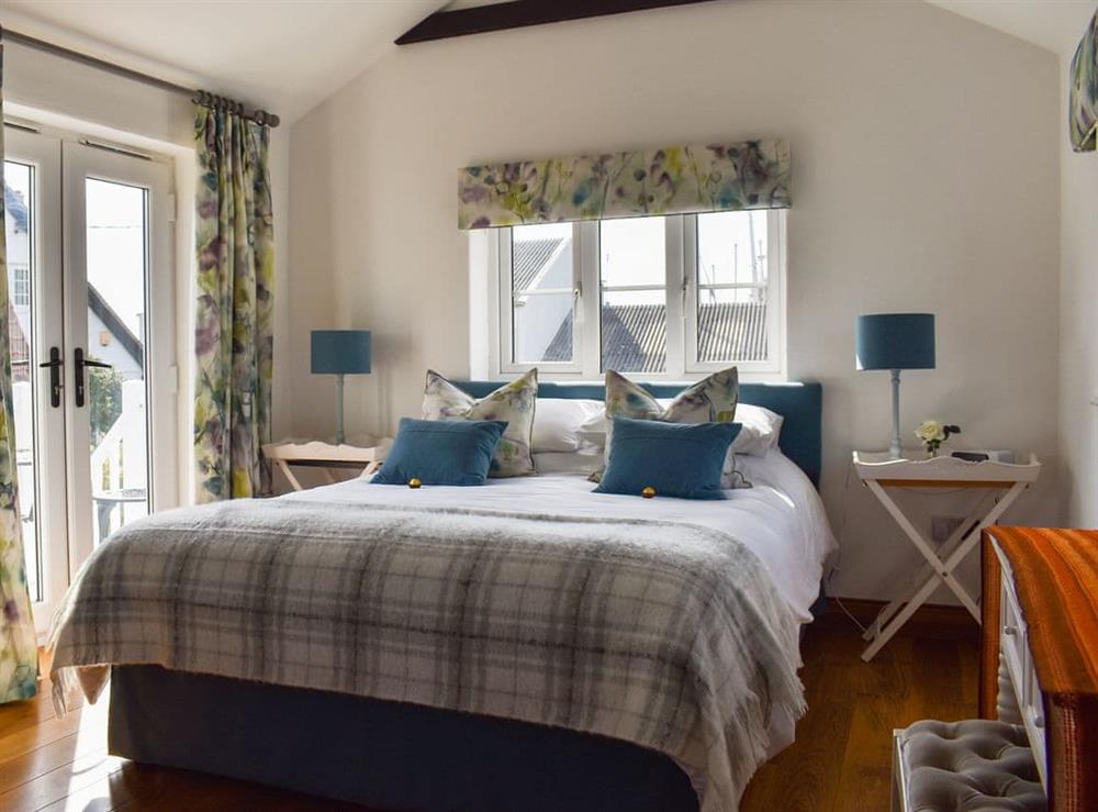 Double bedroom at The Boathouse in Woodbridge, Suffolk