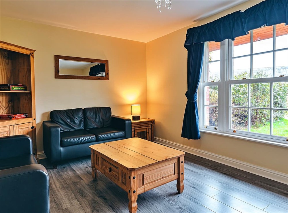 Living area at The Boatman’s Cabin Netley Hall in Church Stretton, Shropshire