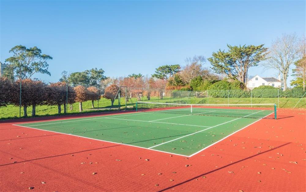 Fantastic tennis courts  at The Bolt Hole in Churchstow