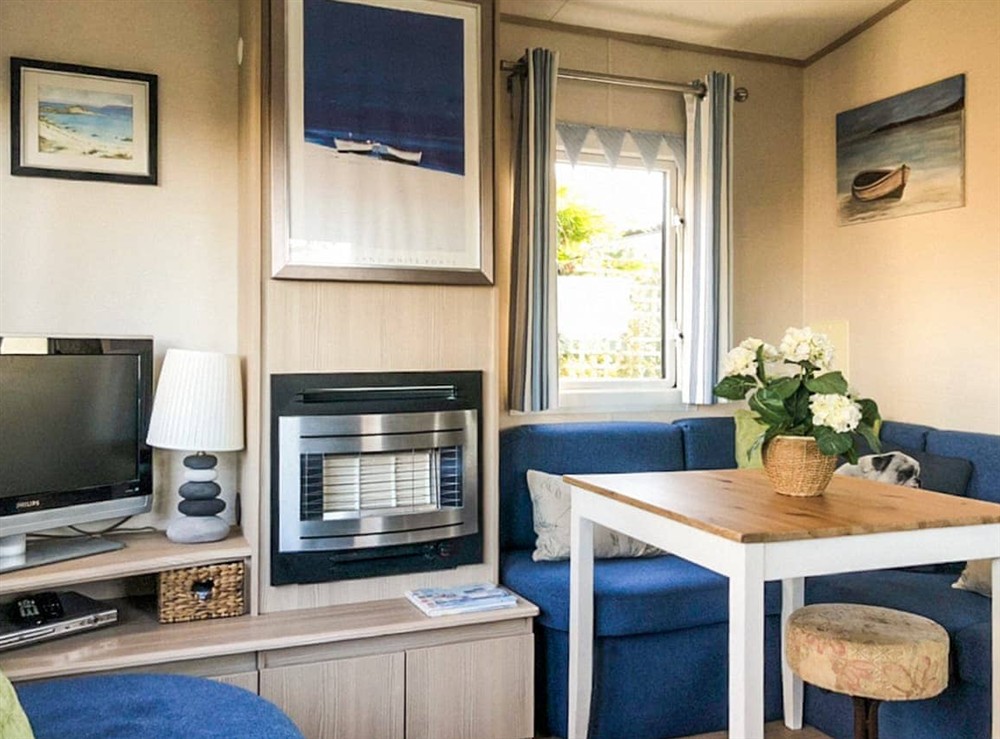 Living area at The Bolt Hole in St Audries Bay, near Watchet, Somerset