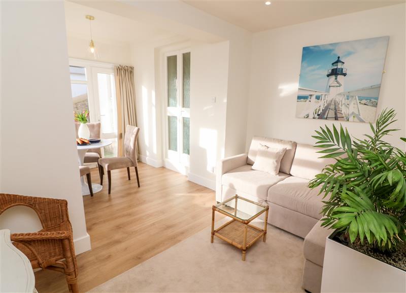 Enjoy the living room at The Bolthole at Bay View House, Salcombe
